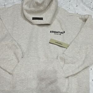 Fear of God Essentials Cream Hoodie